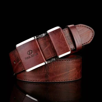 2023 New Men’s Belt Korean Fashion Smooth Buckle Business Casual Belt Fashion Young Men’s Trouser Designer Luxury Brand Belts