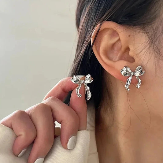 Sweet and Cool Style Bow Knot Earrings