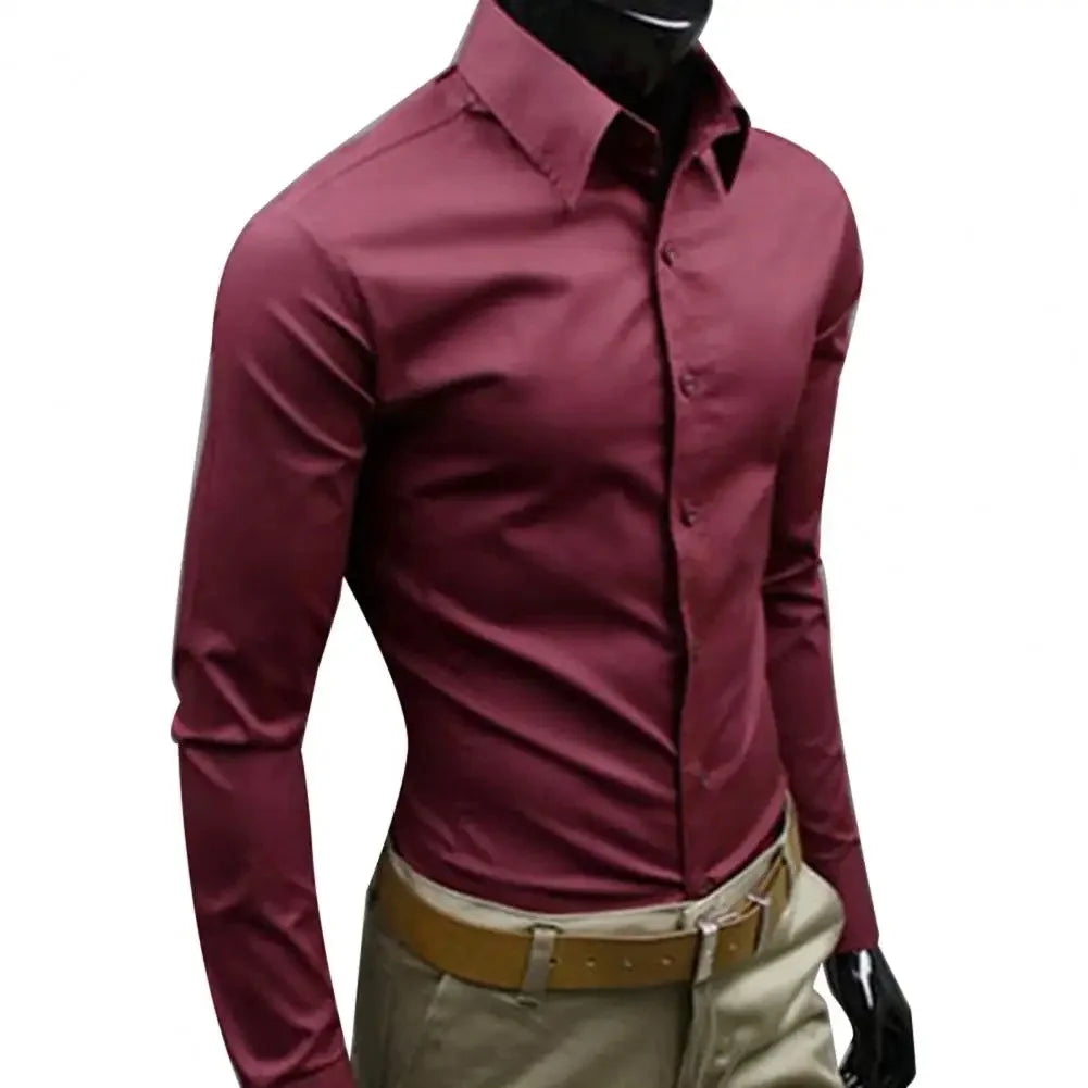 Slim Fit Cotton Business Shirt