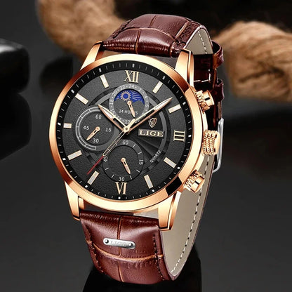 Luxury Leather Casual Quartz Watch