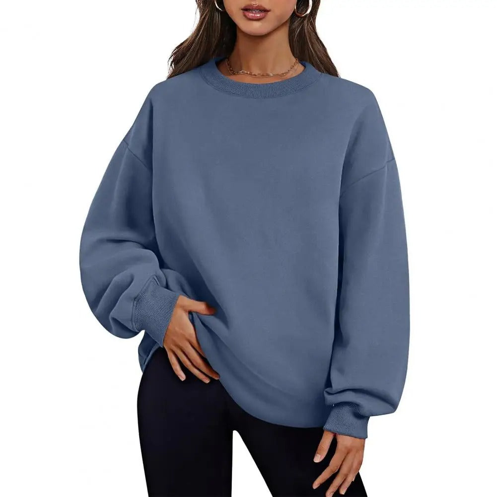 Plush Mid-Length Sweatshirt