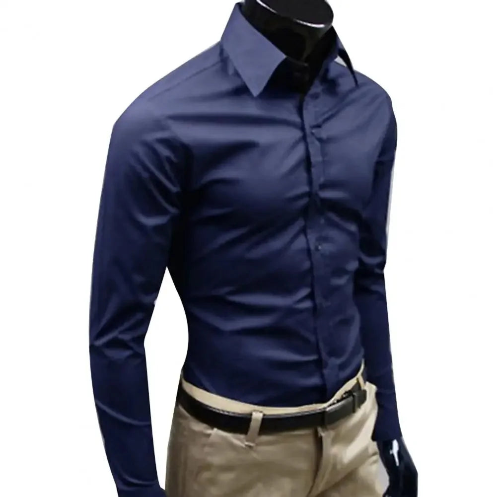 Slim Fit Cotton Business Shirt