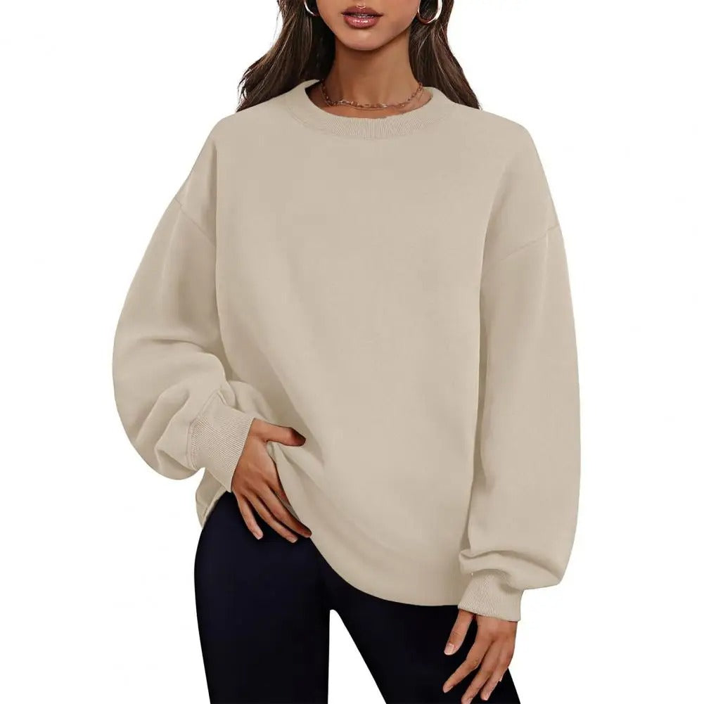 Plush Mid-Length Sweatshirt