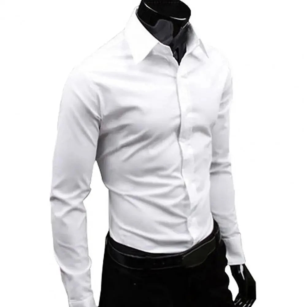 Slim Fit Cotton Business Shirt