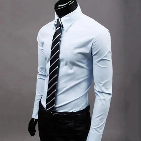 Slim Fit Cotton Business Shirt