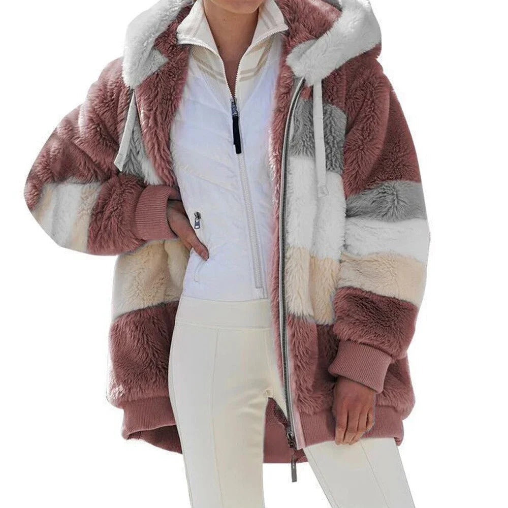 Oversized Teddy Bear Faux Fur Coat