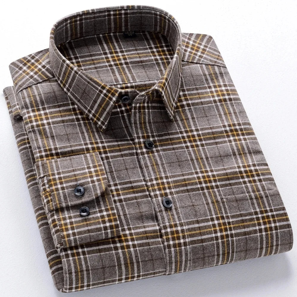 Trendy Plaid Shirt With Chest Pocket