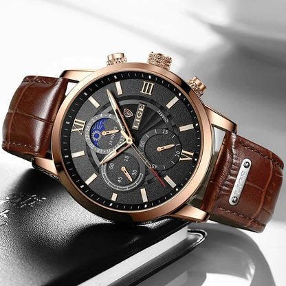 Luxury Leather Casual Quartz Watch